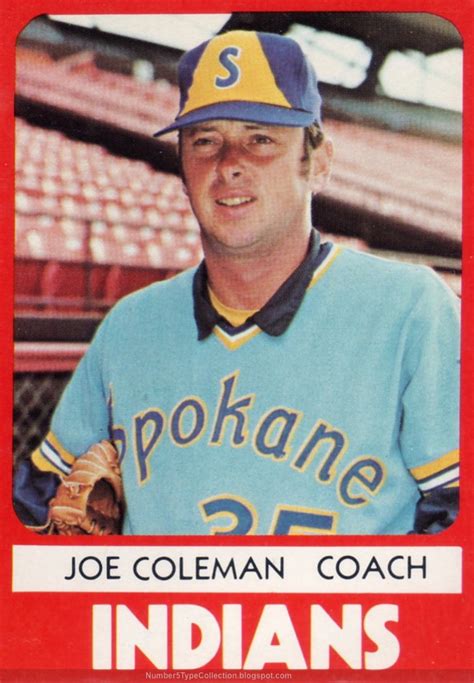 Number 5 Type Collection: 1980 TCMA Spokane Indians Baseball #5, Joe Coleman