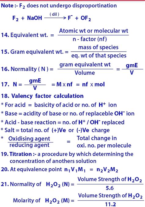 Chemistry Mole Concept All formulas For engineering & jee/neet 2021