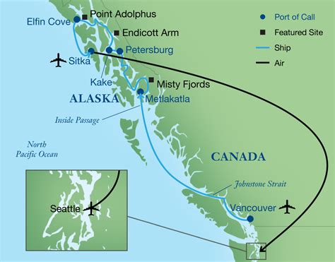 Actualiser 50+ imagen alaska inside passage cruise map - fr ...