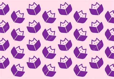 Premium Vector | Cute kitten wallpaper reading book. cute pattern