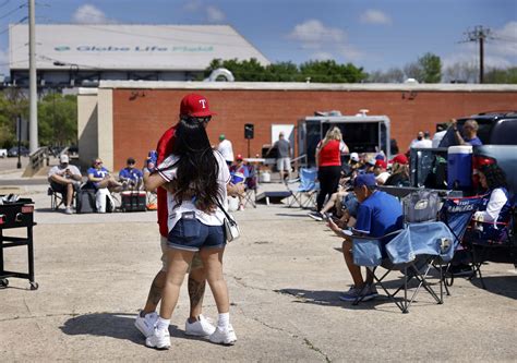 Photos: Texas Rangers fans pack in tight at team's new ballpark for its ...