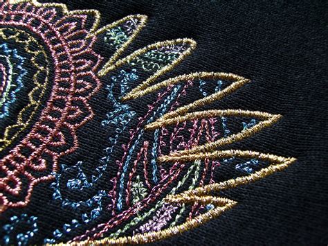 Extended Stitch Types In Machine Embroidery - Bean Stitch And Motif ...