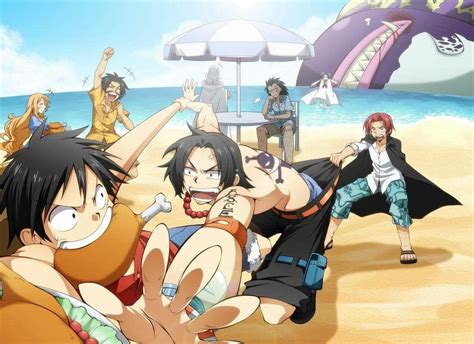 The beach episode | One piece funny, Ace and luffy, One piece ace