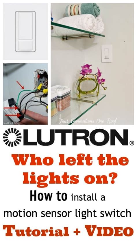 How to install a motion sensor light switch {DIY} - Four Generations ...