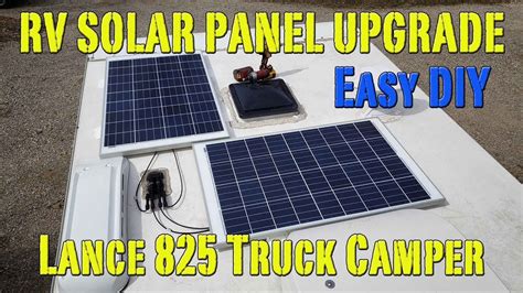 Lance 825 Truck Camper 200 Watt Cheap DIY Solar Panel Upgrade - Go IT