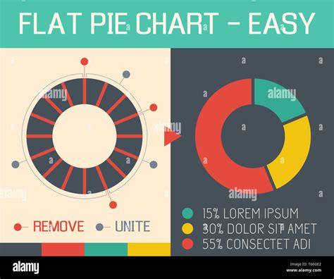 Flat Pie Chart Stock Photo - Alamy