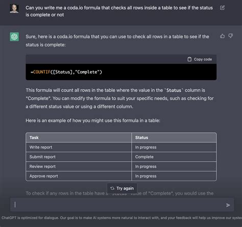 Getting chat GPT writing coda formulas - Showcase - Coda Maker Community