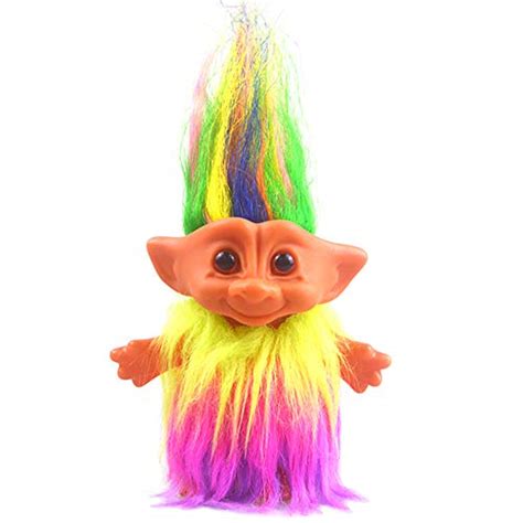 Lucky Troll Dolls,Vintage Troll Dolls Chromatic Adorable for Collections, School Project, Arts ...