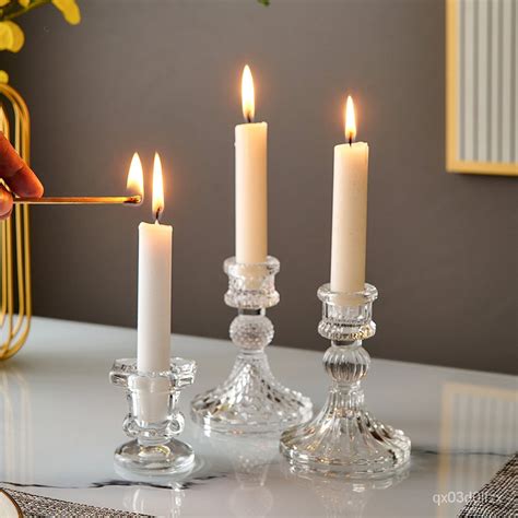 Candlestick Wedding Centerpiece Candle Holders Table Centerpiece Candle Holder Glass Candle ...