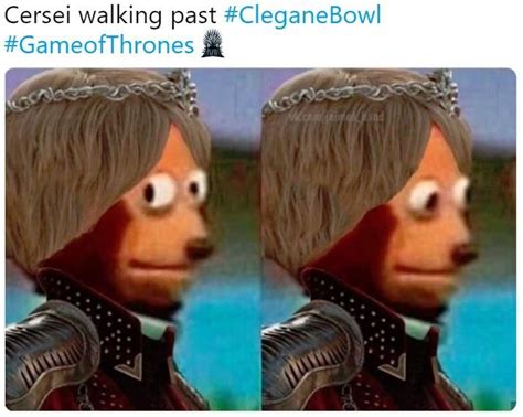 Cersei walking past #cleganebowl | Cleganebowl | Game of thrones funny, Funny games, Game of ...