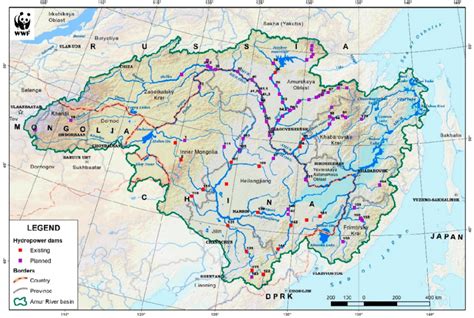 Amur River On World Map