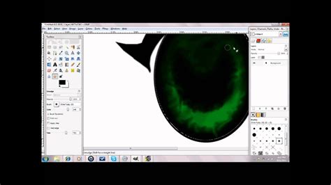 How to Draw Easy Anime Eyes in Gimp - YouTube