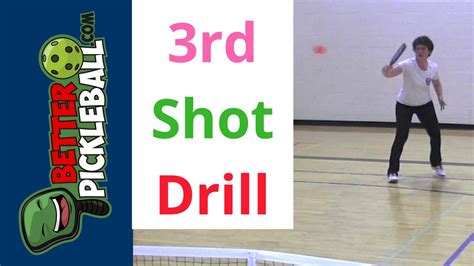 Pickleball Drop Shot Drill-the "third shot" - YouTube