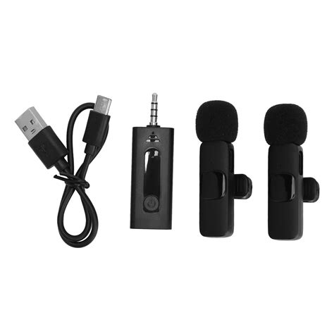 LIZEALUCKY Wireless Lavalier Microphone,Professional Wireless Lavalier Microphone Camera - 2.4G ...