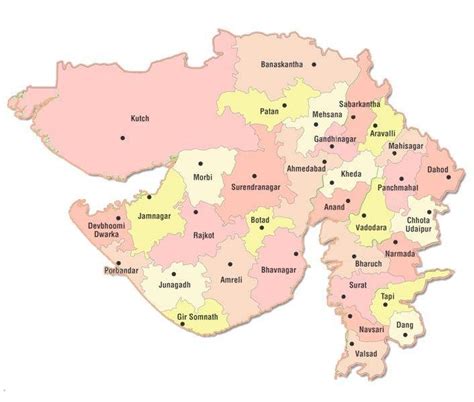 Gujarat District Map 2023 PDF Download | Gujarat Map District Wise 2023 PDF | GJ District Map ...