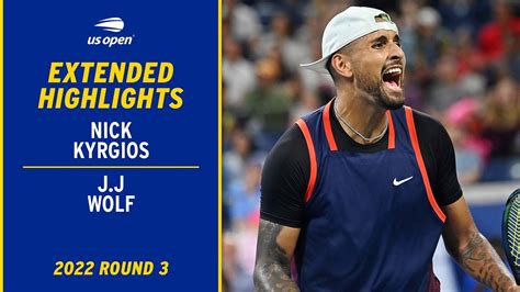 Nick Kyrgios vs. J.J Wolf Extended Highlights | 2022 US Open Round 3 - Win Big Sports