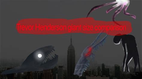 Trevor Henderson And Scp Monsters Size Comparison Spo - vrogue.co