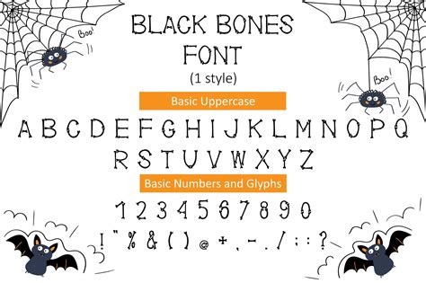 Black Bones - Halloween Font - Design Cuts