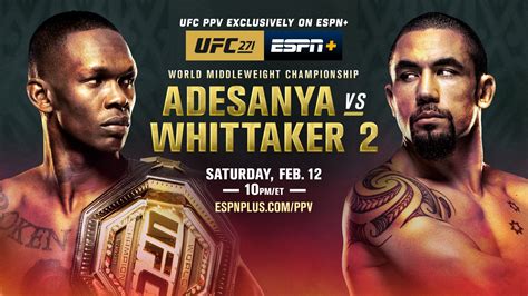 UFC 271: Adesanya vs. Whittaker 2 - The Battle for the UFC Middleweight ...