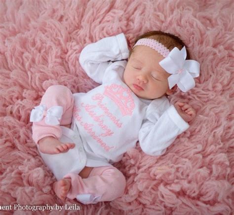 Baby Girl Coming Home Outfit Clothes Bodysuit or Gown Newborn