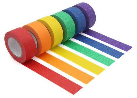 Cinta adhesiva de colores para artes y manualidades, etiquetado o ...