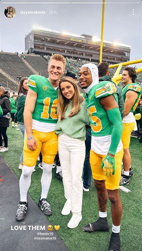 Bo Nix's wife Izzy Smoke shares a heartwarming post with Oregon stars ...