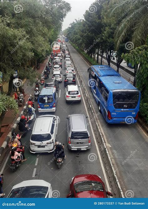 Vehicle Traffic during the Day Which is Quite Busy Editorial ...