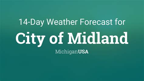 City of Midland, Michigan, USA 14 day weather forecast