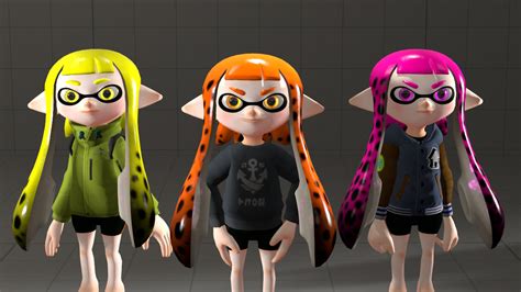 Spotted Inkling Girl Texture Tests by CassandraMarteena on DeviantArt