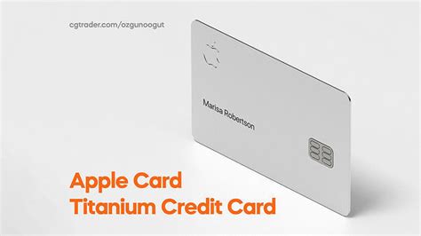 Apple Card Titanium Alloy Credit Card 3D model | CGTrader