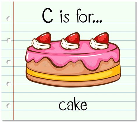 Flashcard Letter C Cake Stock Illustrations – 10 Flashcard Letter C ...