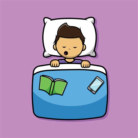 lindo niño durmiendo dibujos animados vector icono ilustración ...