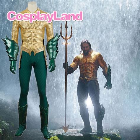 Movie Aquaman Costume Carnival Halloween Costume Cosplay Arthur Curry ...