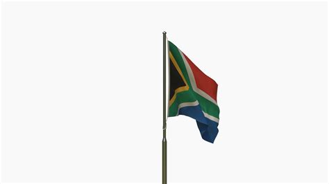 3D Animated South Africa Flag - TurboSquid 1799018