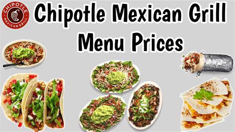 Chipotle Mexican Grill Menu Price List 2024 USA [UPDATED]