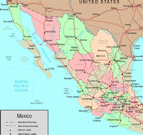 Online Map of Northern Mexico