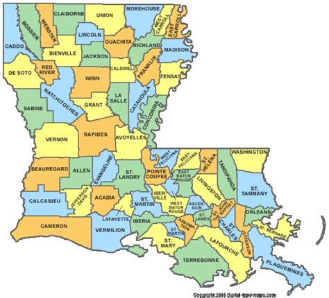 Zip Codes In Louisiana Map