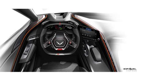 Mid-Engined Chevy Corvette Z06 Official Interior Sketch Surfaces?