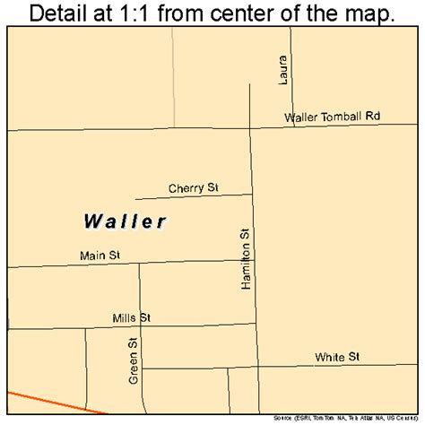 Waller Texas Street Map 4876228