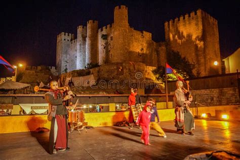 Annual Medieval Festival in Obidos in Portugal Editorial Stock Image ...