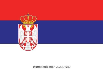 Serbia Country Flag Serbia Flag Stock Vector (Royalty Free) 2191777357 ...