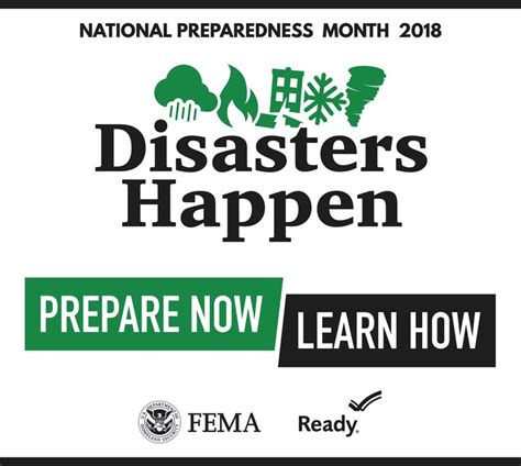 September is National Preparedness Month...Disasters Don't Plan Ahead, But You Can!