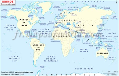 Carte Du Monde Avec Nom Des Pays Et Océans | My blog