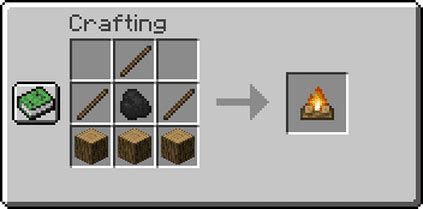 How to Make a Campfire in Minecraft - Playbite