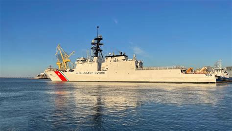 New USCG Cutter Departs Ingalls