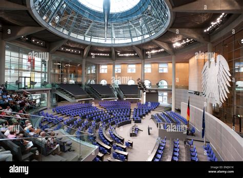 Inside Bundestag German Parliament Berlin Germany Europe Stock Photo ...