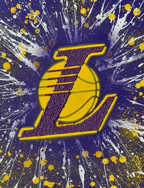 "Lakers" | Nba artwork, Basketball painting, Lakers