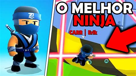 Stumble Guys VIREI O MELHOR NINJA DO JOGO - YouTube