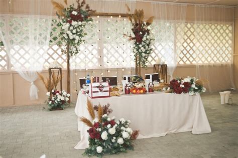 Premium Photo | The wedding hall is beautifully decorated with flowers 3140