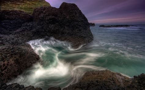 Download Sky Sunset Coast Sea Ocean Ireland Dusk Shore Wave Nature ...